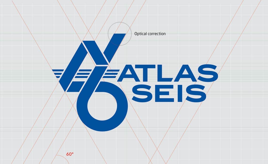 Logotipo da Atlas Seis - versão positiva