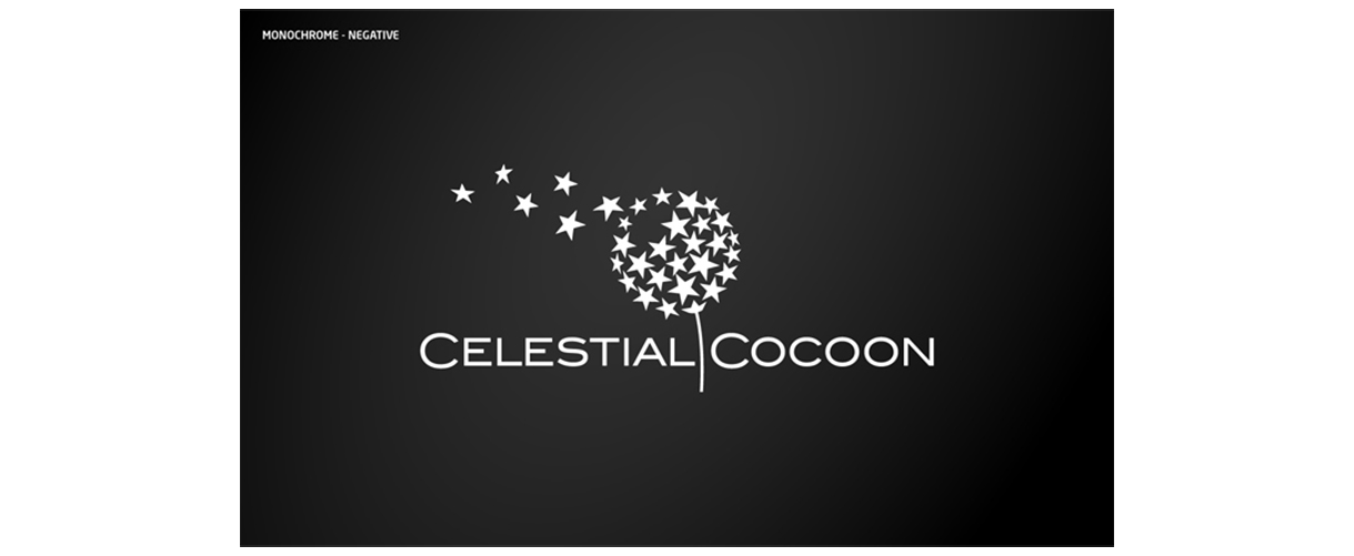Logotipo celestialcocoon: imagem negativo