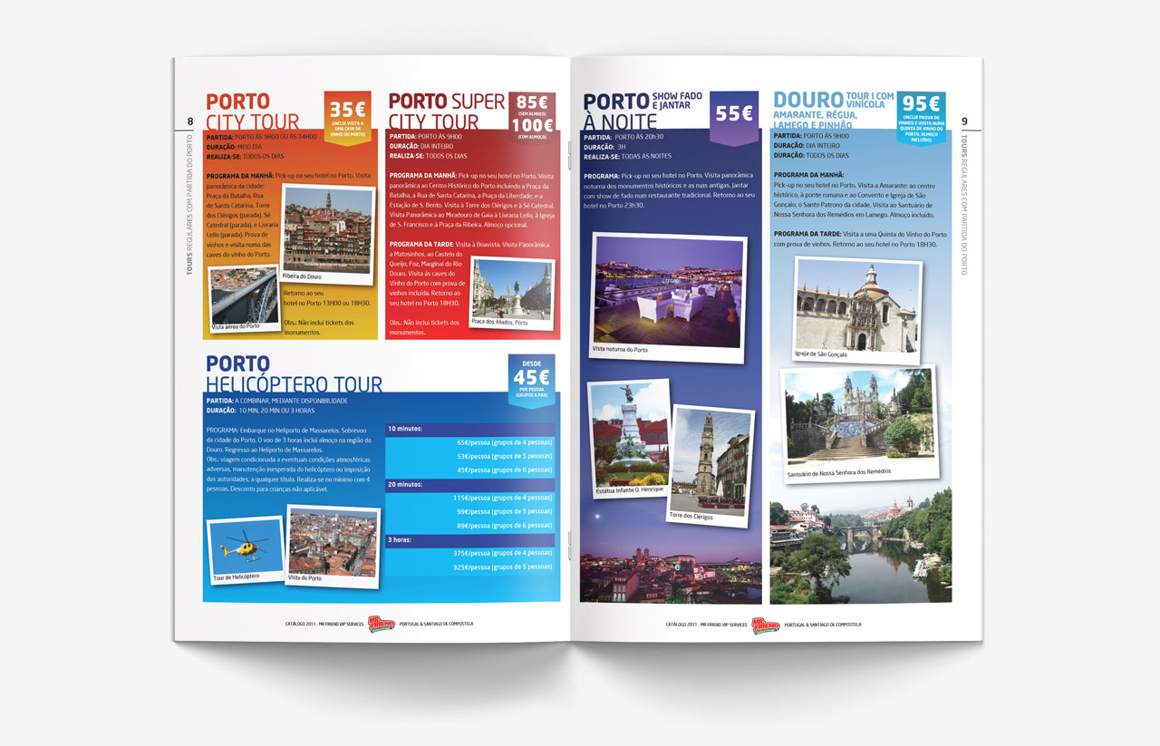 Páginas de Brochura Turística